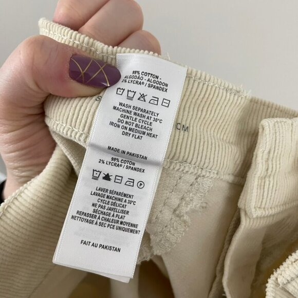 DL1961 Bridget Boot High Rise Instasculpt Crop Corduroy Pants Size 26 - Picture 5 of 8